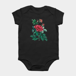 Red Rose Baby Bodysuit